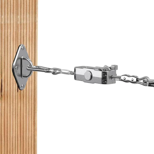 Miniatura 6 de SunnyRoyal Kit de accesorios para toldo con cuerda de alambre de tensión de 18 pies para parasol triangular, juego de accesorios para jardín al aire