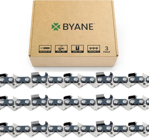 Miniatura 30 de BYANE Cadena de motosierra mini de 6 pulgadas, versión nueva 2024, 6 pulgadas 1/4" de paso LP, calibre.043 pulgadas, 37 eslabones de transmisión, se