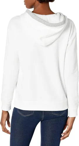Miniatura 4 de Nautica Sudadera con capucha de cuello dividido de ajuste clásico para mujer