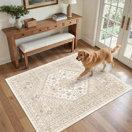 Miniatura 149 de zesthome Alfombra 4x6 - Alfombra Resistente a Manchas Lavable, Alfombras con Respaldo Antideslizante para Sala de Estar, Alfombras Pequeñas de Área