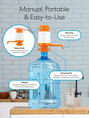 Miniatura 6 de Brio Bomba de agua potable manual universal (naranja)