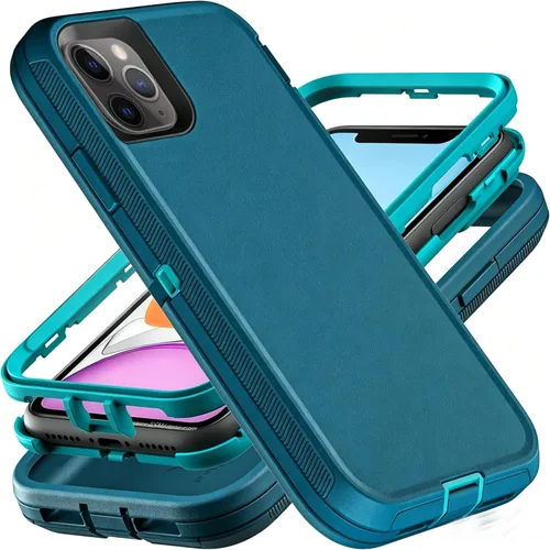 Miniatura 9 de YmhxcY Funda para iPhone 11 Pro, a prueba de golpes, a prueba de caídas, a prueba de polvo, a prueba de caídas, 3 capas, duradera, funda de teléfono