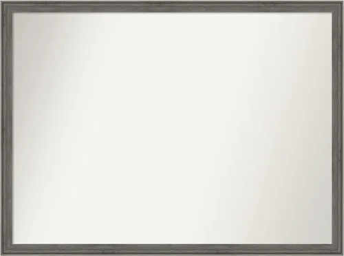 Miniatura 106 de Amanti Art Espejo personalizado, espejo de baño gris plomo a rayas, espejo de pared o espejo de tocador de baño sobre el fregadero