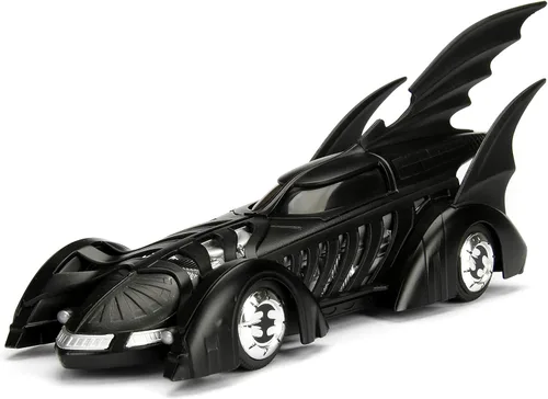 Miniatura 5 de Jada DC Comics Batimóvil de Batman Forever & Figura de Batman, vehículo de metal fundido 1:24 con figura