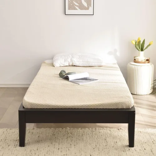 Miniatura 3 de Woodpeckers Furniture And Mattress Stella - Marco de cama con plataforma de madera de pino macizo (negro, tamaño Queen (estándar de EE. UU.))