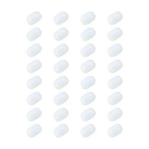 MECCANIXITY Agitador magnético mezclador barra de agitación barra 0.394 in/0.39 "cilindro forma PTFE recubrimiento imán blanco para laboratorio 32