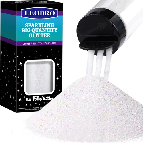 Miniatura 16 de Leobro - Brillantina rosa, 150 g/5.29 oz, brillantina fina iridiscente rosa intenso para manualidades, resina, uñas, cuerpo, decoraciones de San