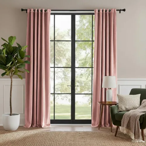 Miniatura 35 de RYB HOME Cortinas de terciopelo beige camello 84 pulgadas, cortinas gruesas de terciopelo para oscurecer la habitación para decoración de granja