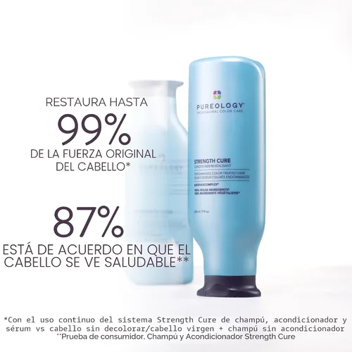 Miniatura 2 de Pureology Acondicionador de curación de fuerza Para cabello dañado y teñido Suaviza y fortalece el cabello Sin sulfatos Vegano