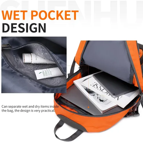 Miniatura 3 de Mochila de senderismo impermeable de 40 L, mochila deportiva al aire libre, mochila de campamento para hombres y mujeres