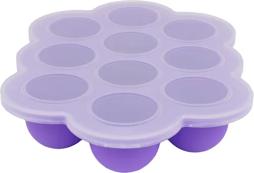 Miniatura 17 de WeeSprout - Bandeja de silicona para congelar alimentos para bebés con tapa de clip, recipiente de almacenamiento perfecto para alimentos caseros