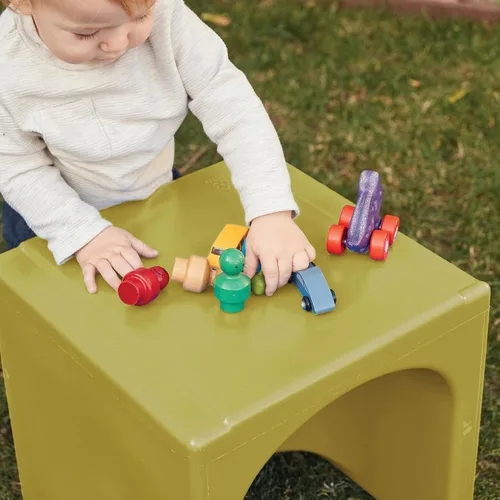 Miniatura 11 de ECR4Kids Tri-Me 3 en 1 silla cubo, muebles para niños, color verde helecho Verde Fern