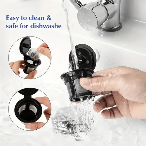 Miniatura 4 de Filtros de café reutilizables K Cups – 3 paquetes de cápsulas de café compatibles con cafeteras Keurig 2.0 y 1.0 – Fit K Elite K Classic K Compact K