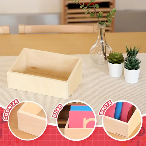 Miniatura 6 de MONTESSORI OUTLET Caja para las letras de papel de lija