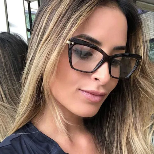 Miniatura 4 de Gafas de lectura de ojo de gato para mujer, marco de gafas de cristal de moda