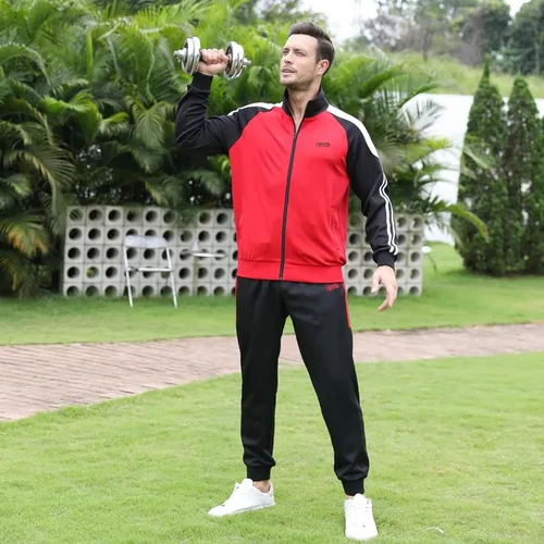 Miniatura 6 de Conjunto de trajes deportivos para hombre 2 piezas con cierre completo para hombre