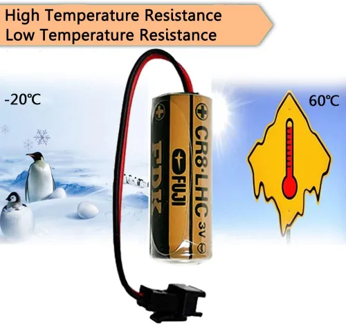 Miniatura 4 de Paquete de 2 baterías CR8-LHC de repuesto de litio de 3 V 2600 mAh para TH559EDV410R (no recargable)