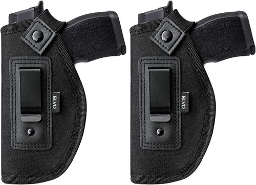 Miniatura 8 de Paquete de 2 fundas universales IWB para pistola para porte oculto, fundas para pistolas dentro de la cintura, se adapta a todas las armas de fuego