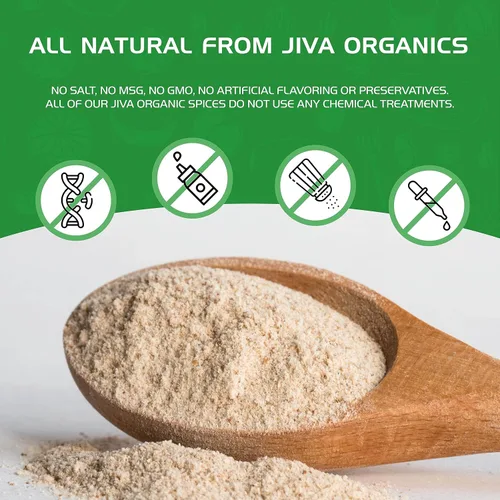Miniatura 2 de Jiva Organics Polvo de cáscara de psyllium de 1.75 libras, bolsa a granel - Sin gluten, fibra fácil de mezclar, sin sabor, molido fino, sin OMG