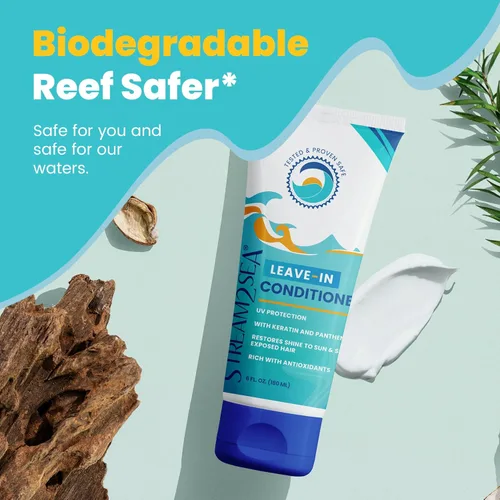Miniatura 7 de Stream2Sea - Acondicionador sin enjuague para el cabello desenreda y repone la humedad del cabello, fórmula natural segura para arrecifes, sin