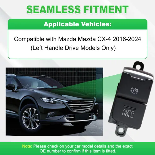 Miniatura 5 de Interruptor electrónico de control de freno de estacionamiento, reemplazo GV9S-66-EP0, compatible con Mazda Mazda CX-4 2016-2024, 12 pines, 1 unidad