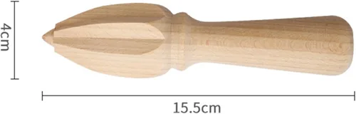 Miniatura 7 de Exprimidor manual de madera maciza de haya, exprimidor de cono de limón de haya, herramienta de exprimir jugo de limón de naranja