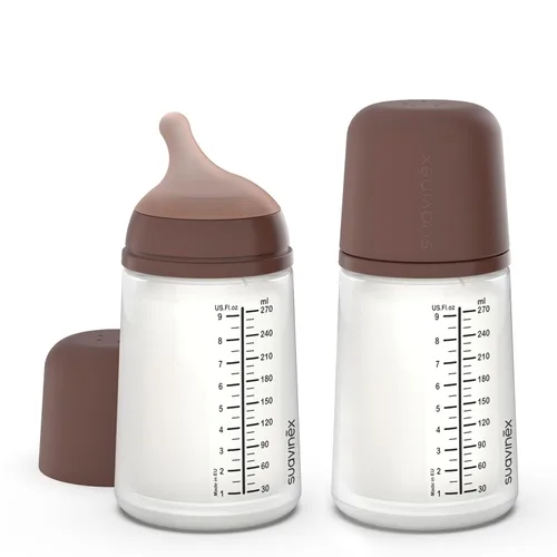 Miniatura 9 de Suavinex Zero Zero - Biberón anti cólico para bebé, marca española de biberones no 1, minimiza el rechazo del biberón y la confusión del pezón, Claro