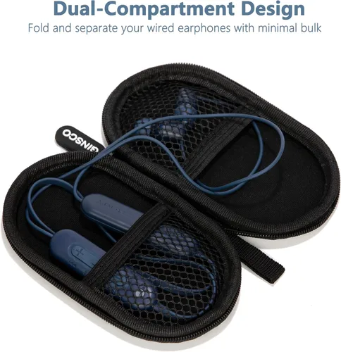 Miniatura 3 de Ginsco Estuche Mini-Portátil para Auriculares Beats Flex Inalámbricos con Micrófono Integrado, para Auriculares Apple EarPods con Cable/Auriculares