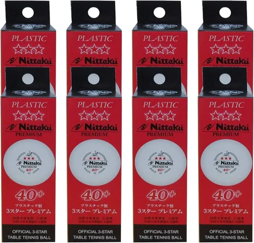Miniatura 3 de NITTAKU 3-Star Premium 40+ - Pelotas de tenis de mesa
