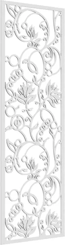 Miniatura 76 de 9 3/8"W x 24 3/8"H x 1/4"T Caspio Decorativos Paneles De Pared De Madera De Calado, Roble Rojo rojo (Red Oak)