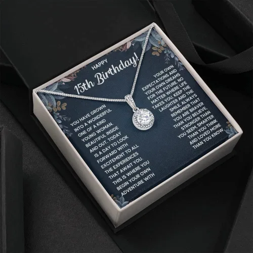 Miniatura 2 de FG Family Gift Mall Regalos de quinceañera para una niña de 15 años, regalos para cumpleaños de 15 años, ideas de regalo para adolescentes, collar