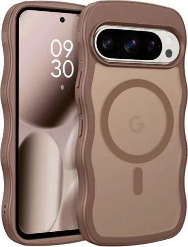 Miniatura 31 de BENTOBEN Magnetic for Google Pixel 10 Case Cute, Curly Wavy Pixel10 Case [Compatible with MagSafe], Anti-Slip Shockproof Matte Slim Women Girls Boys