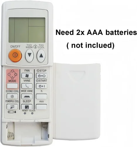 Miniatura 4 de Mando a distancia de repuesto universal compatible con aire acondicionado Mitsubishi Electric PKA-A12HA7 PKA-A18HA7 PKA-A24KA7 PKA-A30KA7 PKA-A36KA7