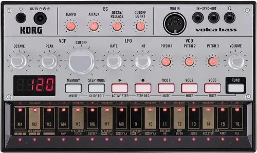 Miniatura 10 de Máquina analógica de ritmo Korg Volca Beats, Negro, S