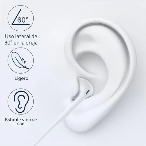 Miniatura 4 de Auriculares USB C para iPhone 17/16/15 Pro Max Plus Auriculares Tipo C con Micrófono y Control Remoto Cancelación de Ruido para iPhone 17/16/15 Pro
