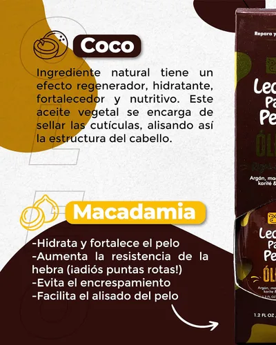 Miniatura 8 de Leche Pal Pelo Rizado y ondulado - Aceite nutritivo Oleo para cabello y cuero cabelludo para cabello ondulado y encrespado - Restaura las puntas