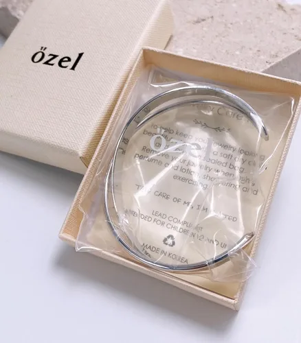 Miniatura 20 de OZEL - Pulseras para mujer, chapados en oro real de 18 quilates, pulseras de oro de cristal colorido para regalos