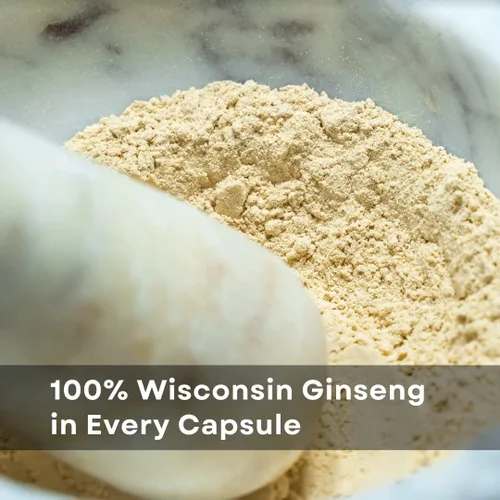 Miniatura 5 de Baumann Wisconsin Ginseng Cápsulas 130 píldoras 400 mg – Extracto de raíz de ginseng americano puro en polvo en cada píldora – Suplemento de Panax