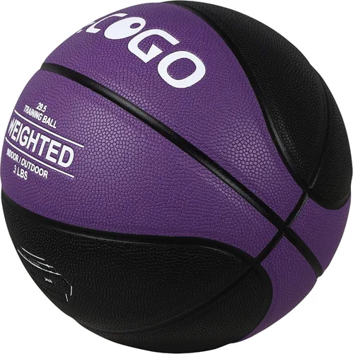 Miniatura 4 de Baloncesto de entrenamiento con peso de tamaño 6/7 (2.2/3/3.3 libras) – Baloncesto pesado para interiores y exteriores para driblar, pasar, rebotar