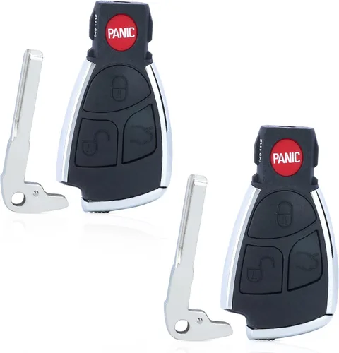 Miniatura 8 de Beefunny Carcasa de repuesto para llavero remoto modificado para Mercedes-Benz C230 C280 C350 C43 AMG CL500 CL600 CLK320 CLK430 CLK500 CLK55 AMG