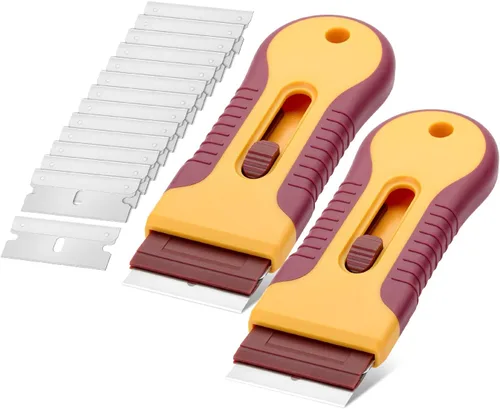 Miniatura 11 de Bates- Raspador de hoja de afeitar, paquete de 2, juego de raspador de afeitar con 30 cuchillas adicionales, raspador de afeitar, raspador
