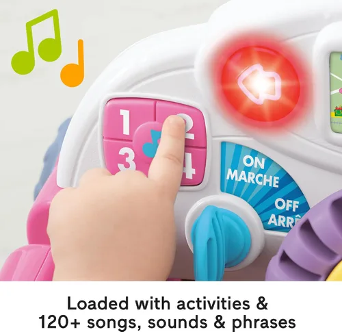 Miniatura 4 de Laugh & Learn Etapas de Smart Crawl Azul alrededor coche, Auto Smart Stages, rosa, Rosado