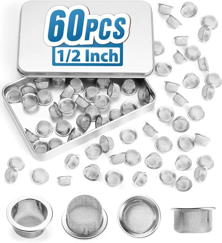 Miniatura 7 de Stanker Pantallas de tubo de acero inoxidable de diámetro superior de 0.5 pulgadas con caja de almacenamiento