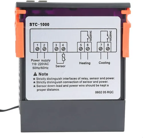 Miniatura 6 de Controlador digital de temperatura, termostato de control de temperatura, sensor de temperatura, interruptor de control centígrado eléctrico