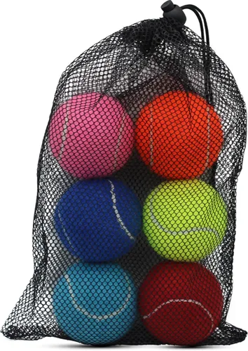 Miniatura 6 de SHYUJAJIE Pelotas de tenis, paquete de 6 pelotas de tenis de entrenamiento, pelotas de práctica de alta elasticidad para principiantes, pelotas