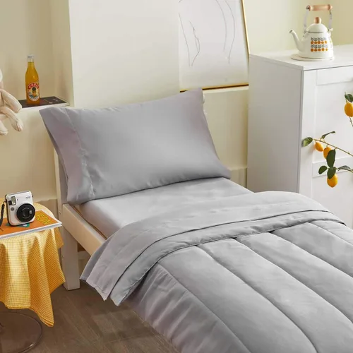 Miniatura 3 de UOZZI BEDDING Juego de ropa de cama de 4 piezas para niños pequeños, ultra suave y transpirable, incluye edredón, sábana encimera, sábana bajera