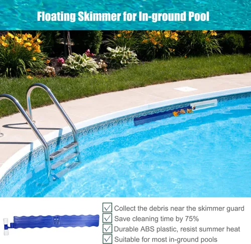 Miniatura 5 de NICENICY Brazo de desnatador de piscina, protector de desnatador, desnatador de piscina, desnatador de piscina manos libres para recoger escombros