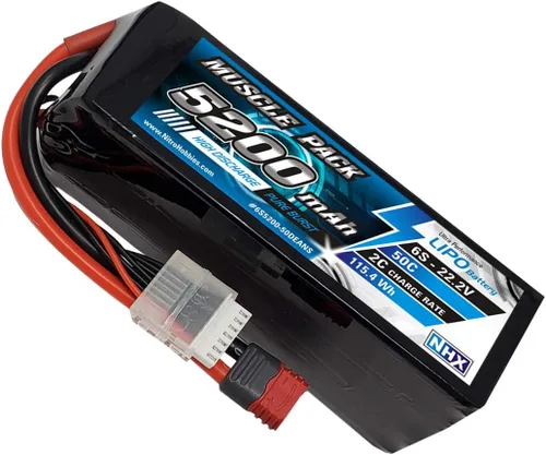Miniatura 3 de NHX Muscle Pack 6S 22.2V 5200mAh 50C Lipo Batería con conector DEANS