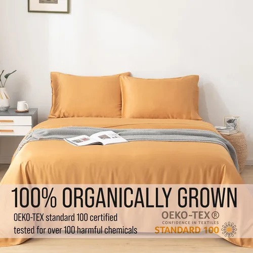 Miniatura 4 de Bella Coterie Juego de fundas de almohada de viscosa de bambú de lujo tamaño queen 100% cultivado orgánicamente Ultra suave Refrescante 2