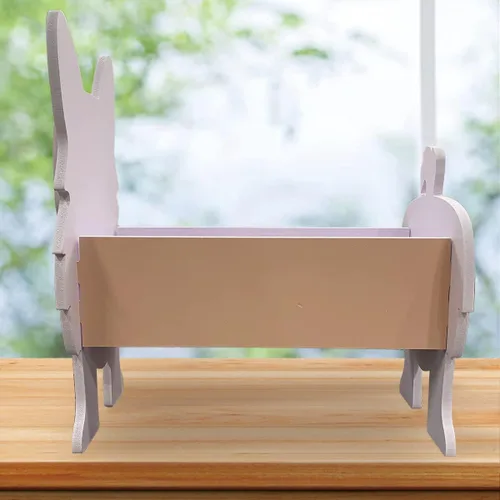 Miniatura 7 de Macetas de madera para perros con forma de animal de 14 pulgadas 2024, maceta de jardín para suculentas, diseño de perros lindos para interiores